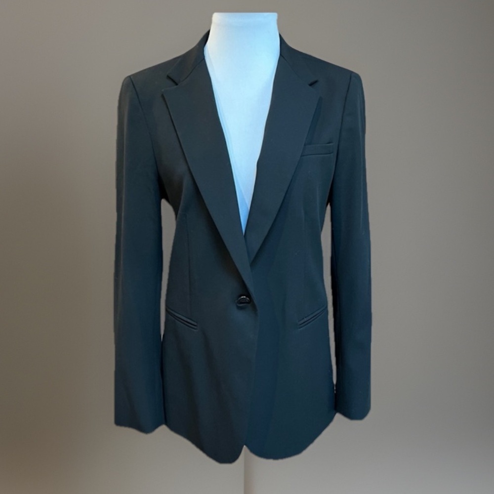 DKNY made in Italy size 10, long blazer black jacket